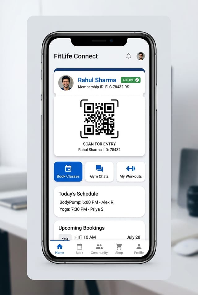 GymPro Mobile App UI Showcase