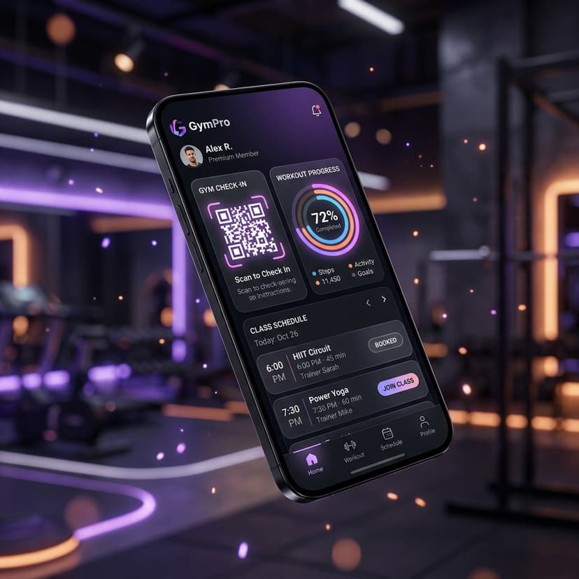 GymPro Mobile App UI Showcase